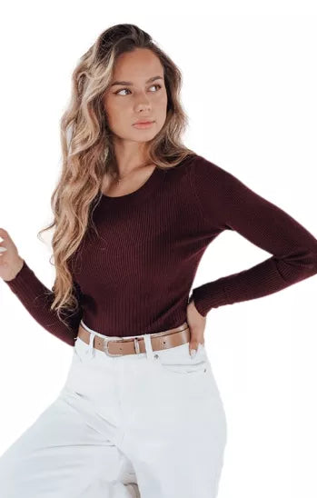 Women's brown sweater Gino 