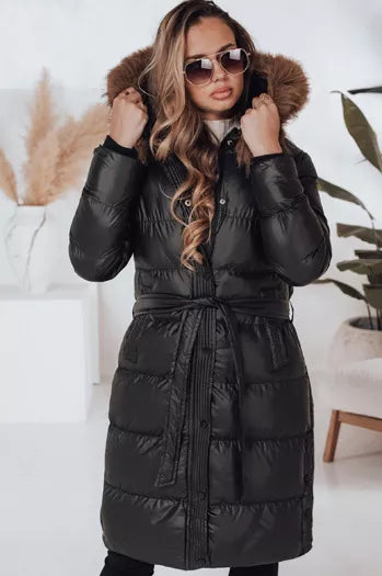 Women's winter black jacket Bela