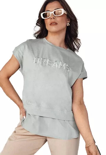 Women's gray T-shirt Dreams