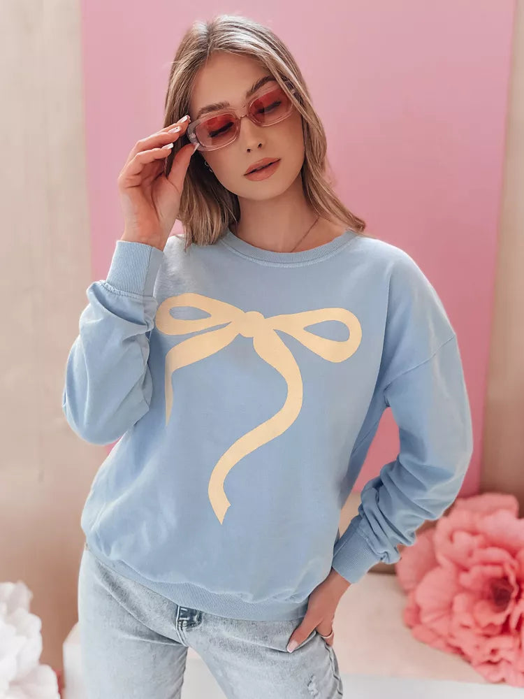 Women's blue sweater Cute