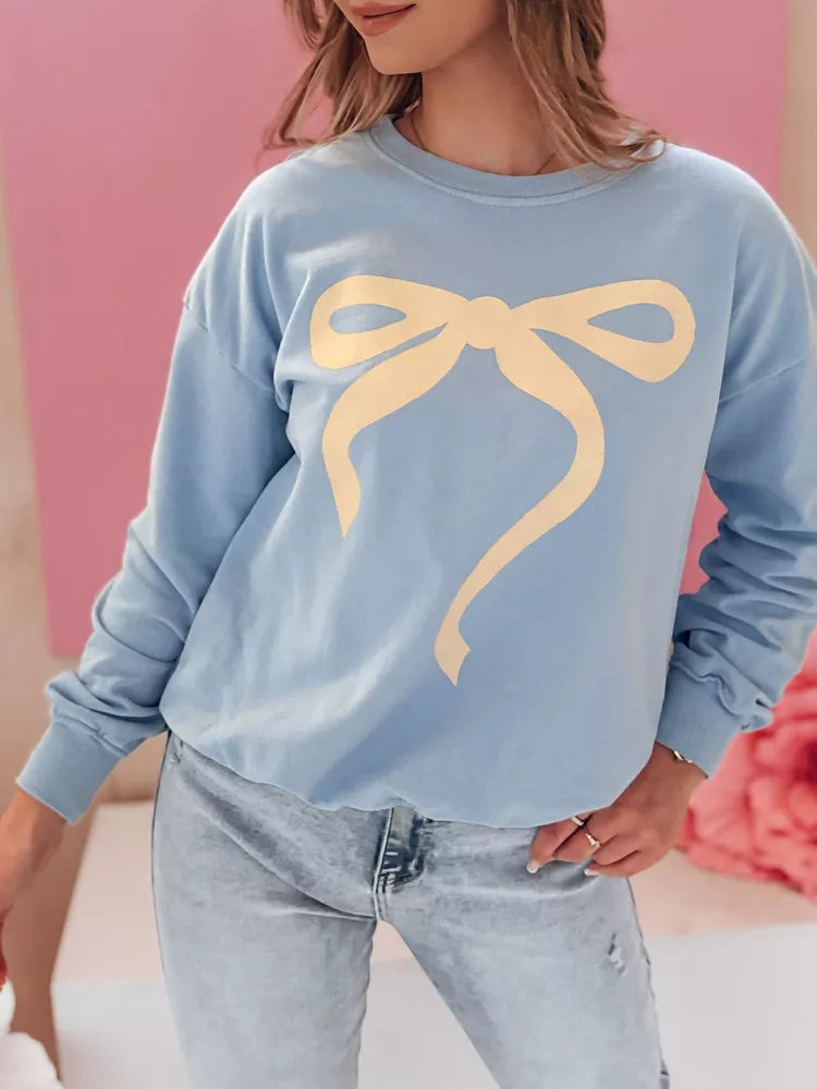 Women's blue sweater Cute