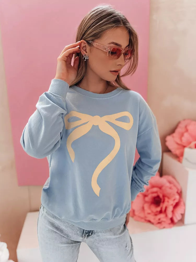 Women's blue sweater Cute
