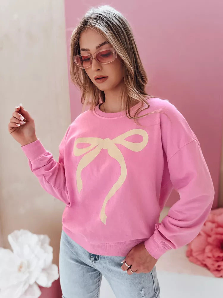Women's pink sweater Cute