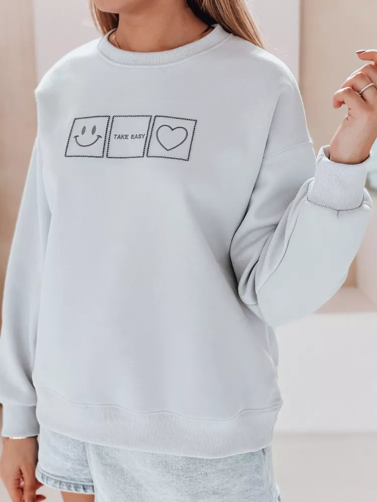 Women's light blue sweater Easy