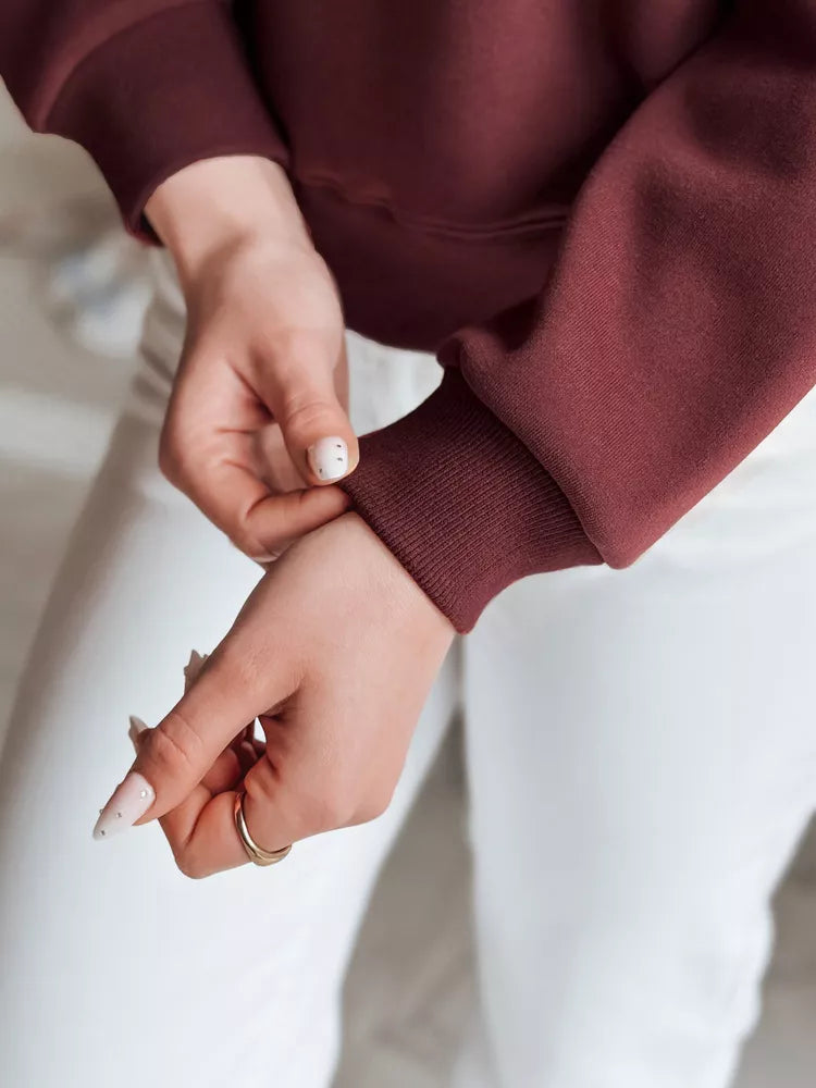 Women's burgundy sweater Trusty
