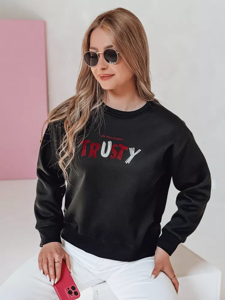 Women's black sweater Trusty