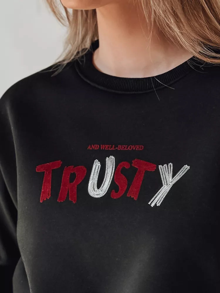 Women's black sweater Trusty