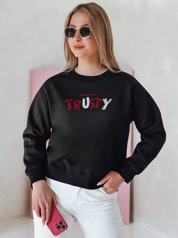 Women's black sweater Trusty