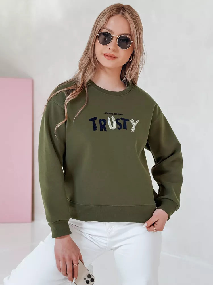 Women's khaki sweater Trusty