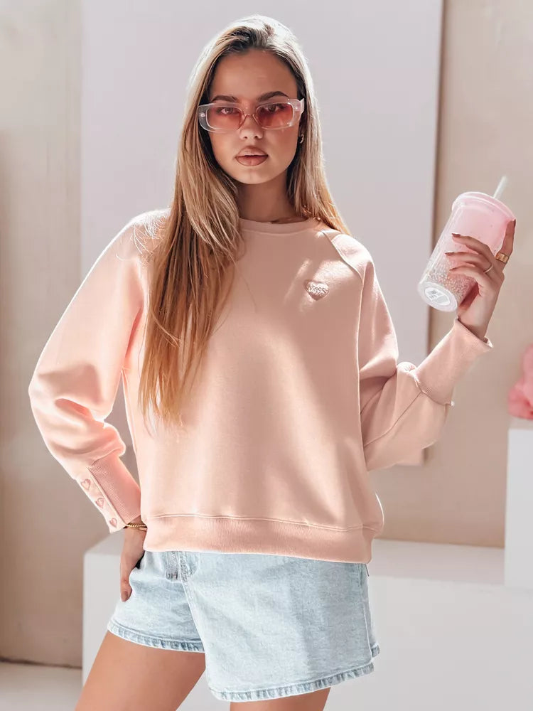 Women's pink sweater Love