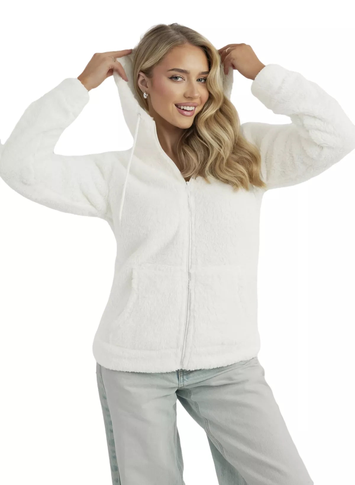 Women's white hoodie Mona