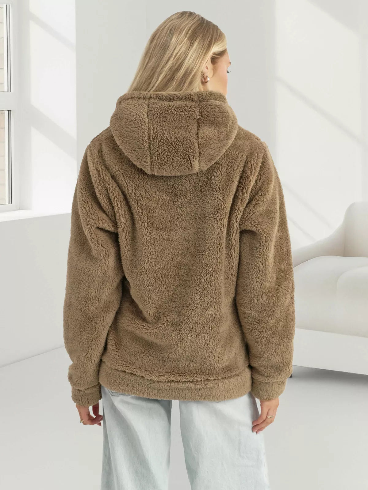 Women's brown hoodie Nara