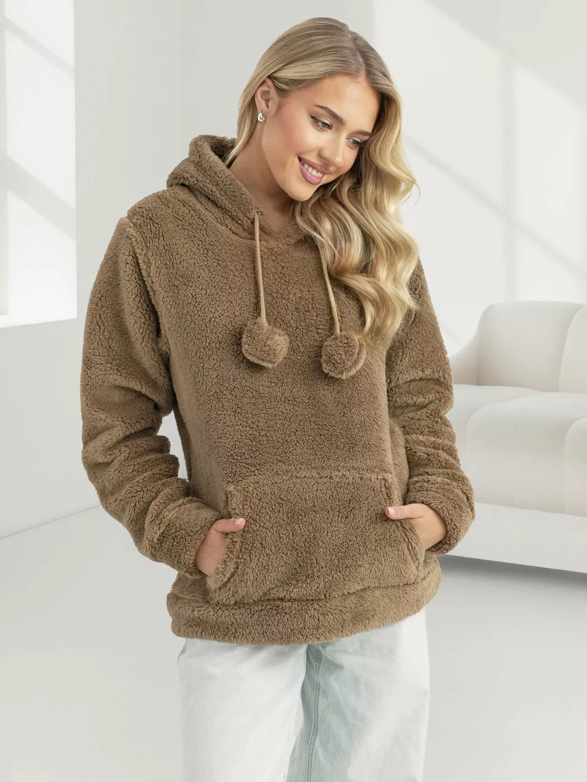 Women's brown hoodie Nara