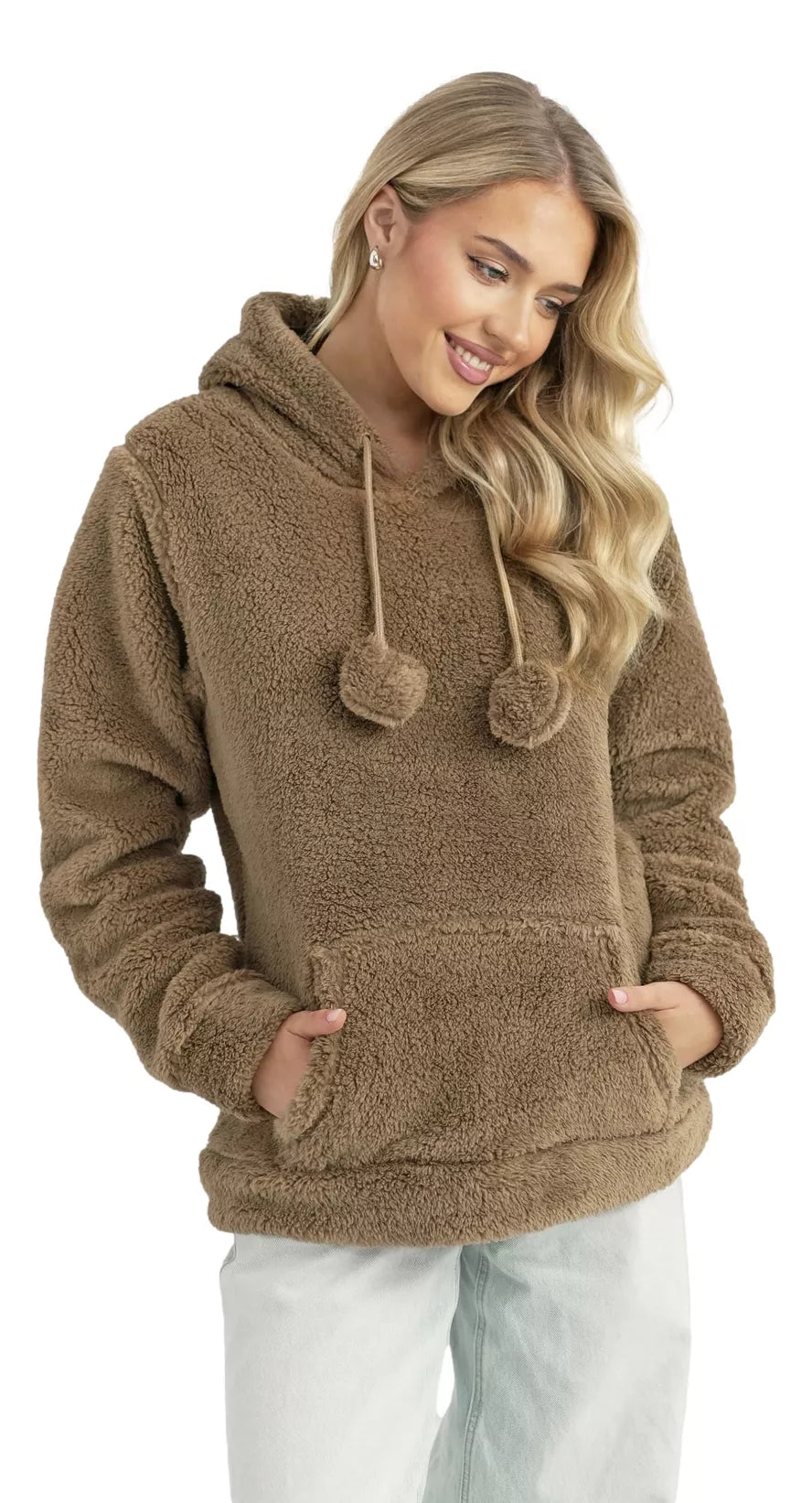 Women's brown hoodie Nara
