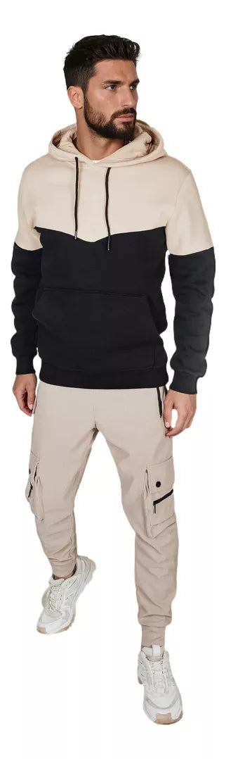 Men's beige sweater Race