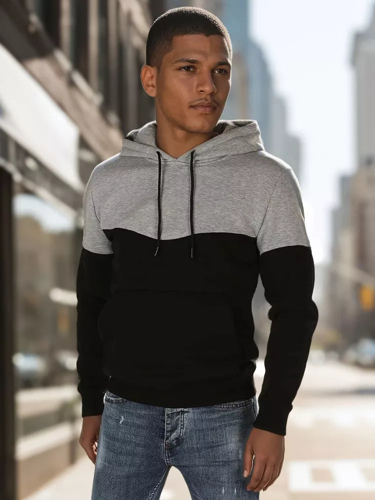 Men's light gray sweater Race