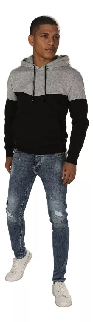 Men's light gray sweater Race