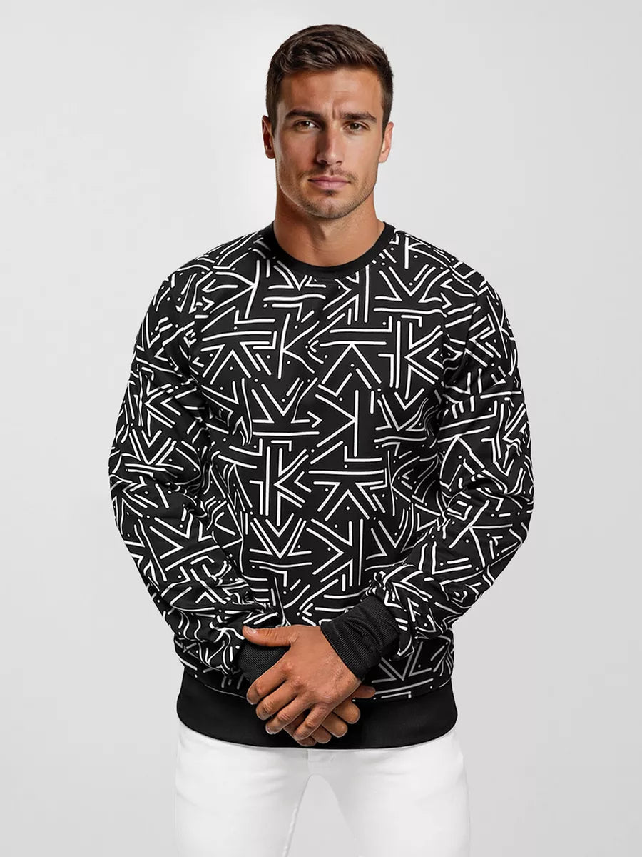 Men's black sweater Adon