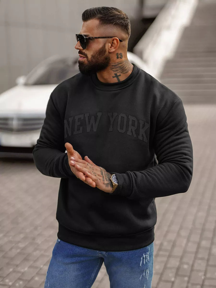 Men's black hoodie New York