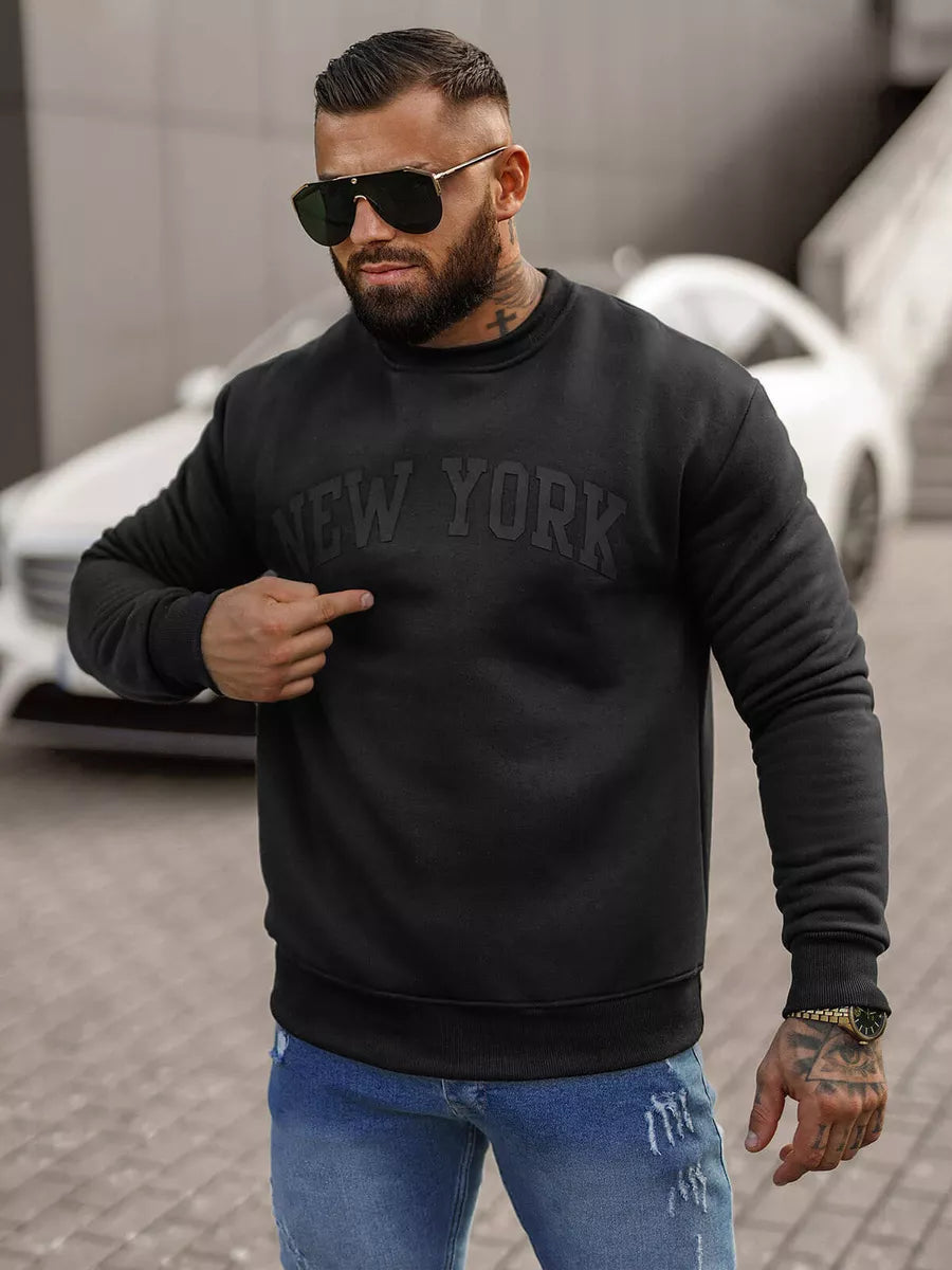 Men's black hoodie New York