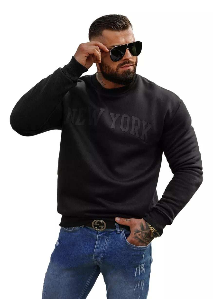 Men's black hoodie New York