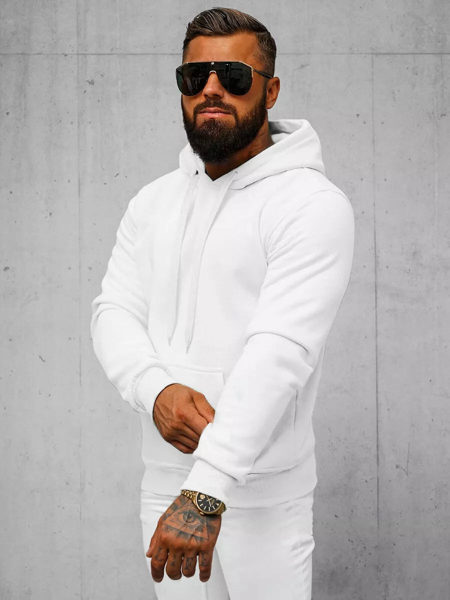 White men's hoodie Buvoli