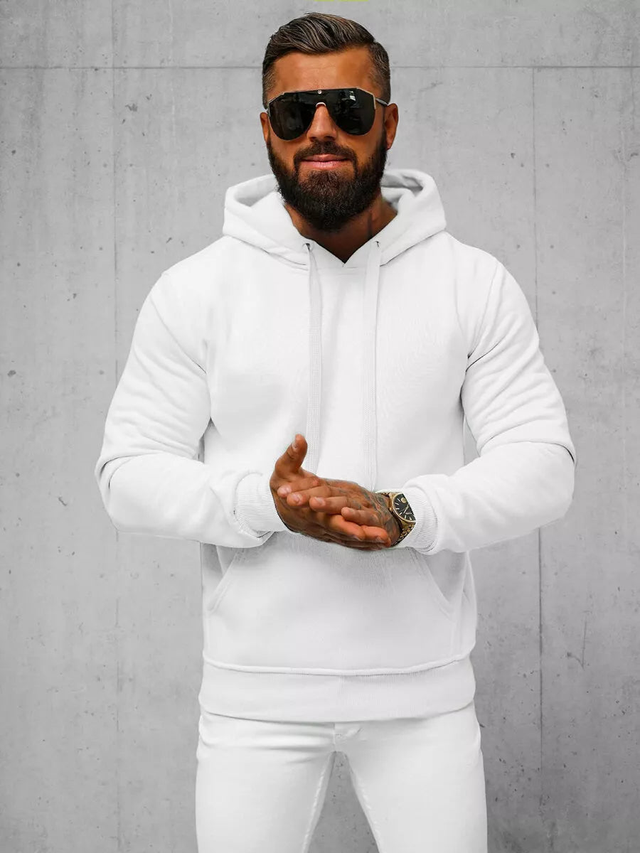 White men's hoodie Buvoli