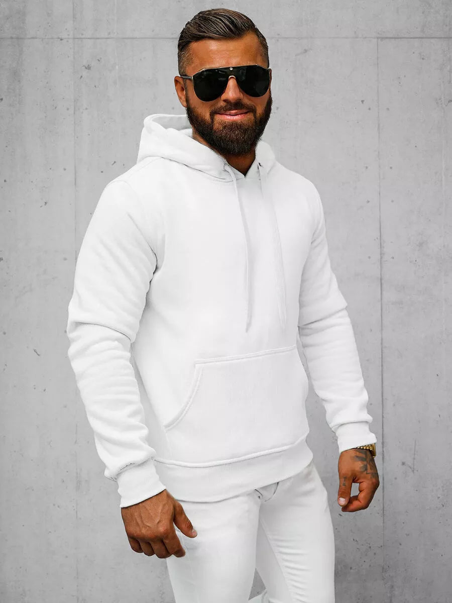 White men's hoodie Buvoli