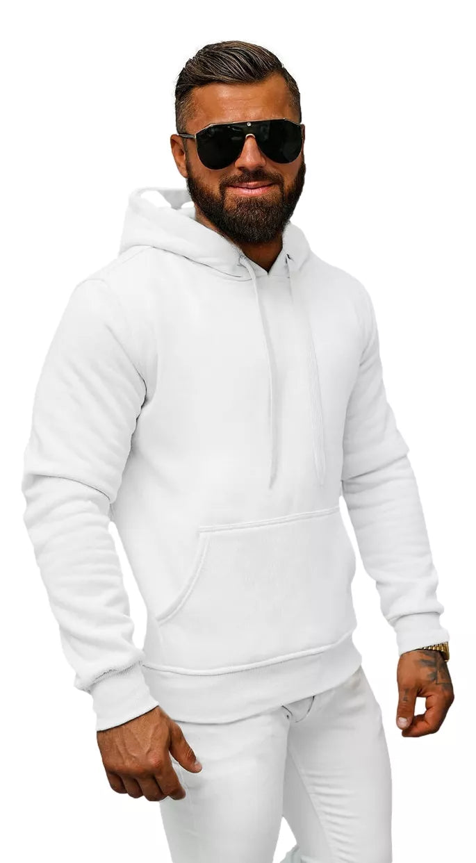 White men's hoodie Buvoli