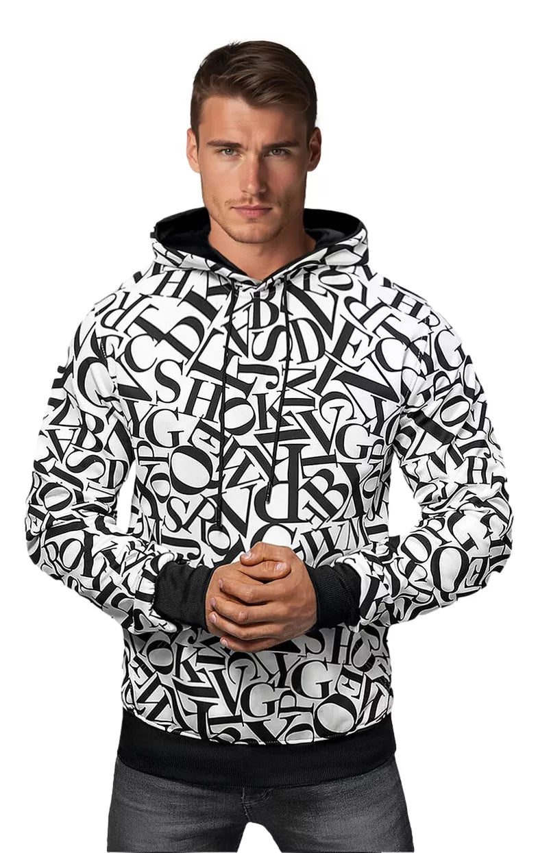 Men's white Arnol hoodie