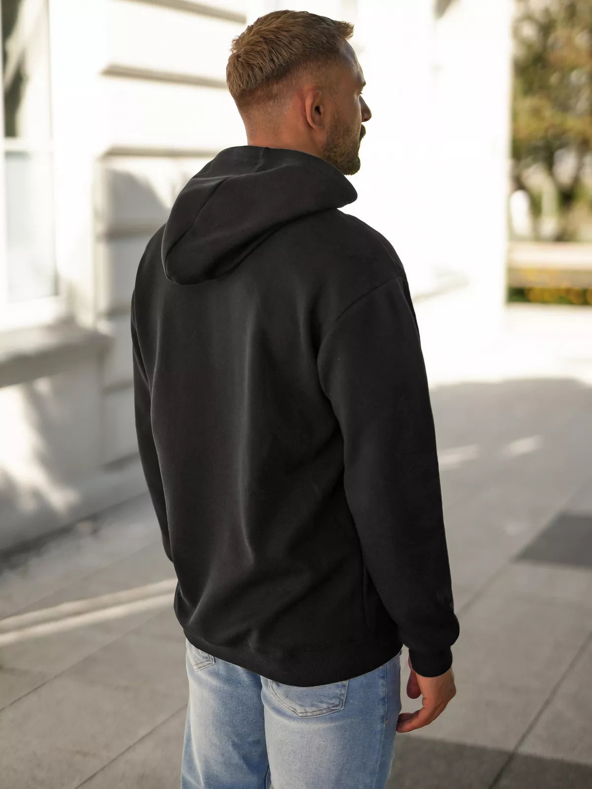 Men's black hoodie Skull