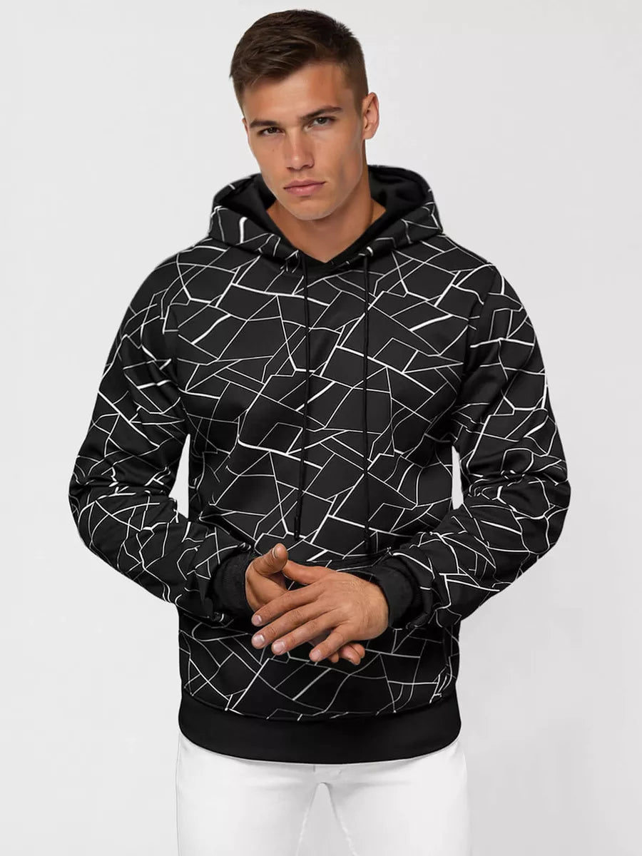Men's black hoodie Dani