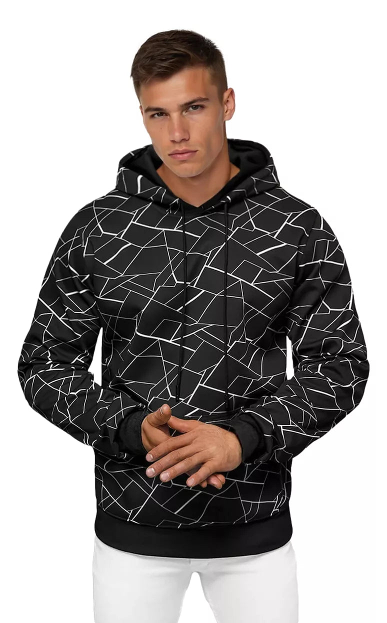 Men's black hoodie Dani