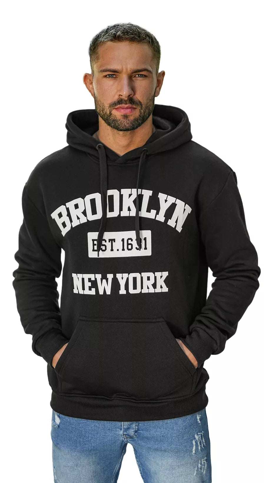 Men's black sweater Brooklyn