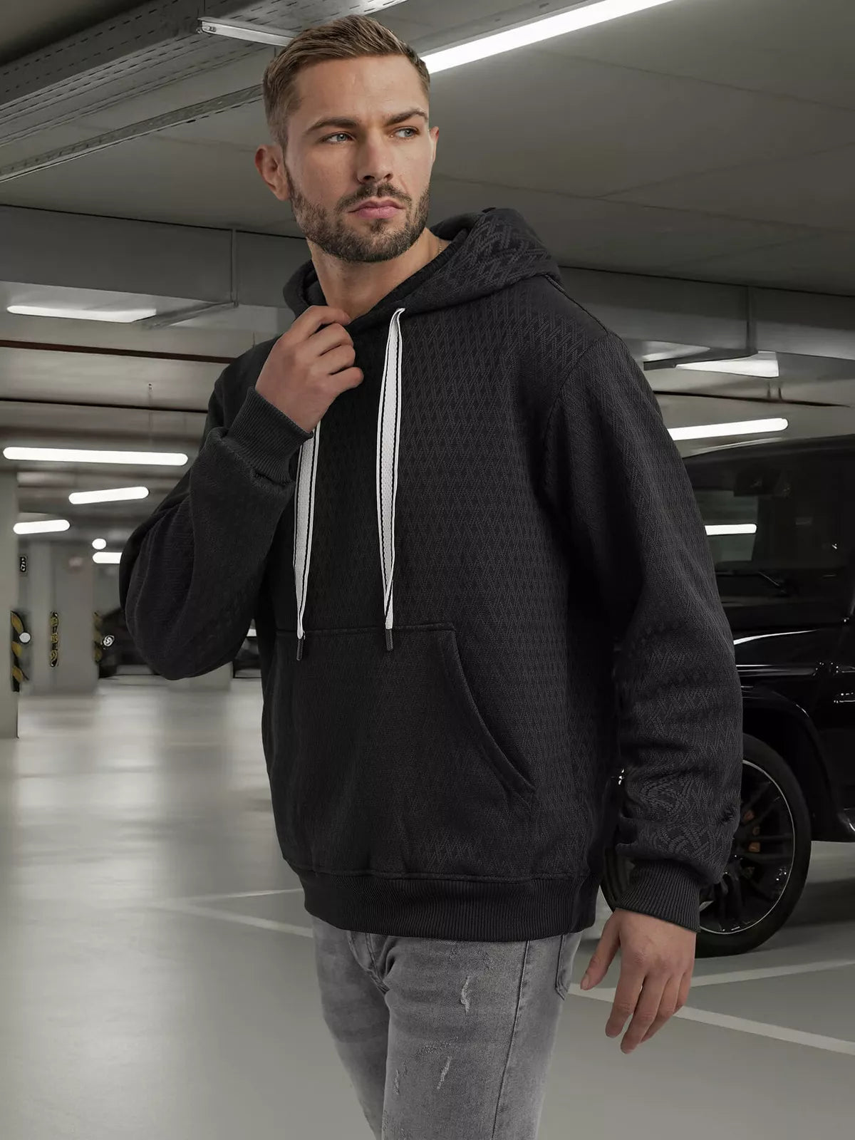 Men's black Carla hoodie