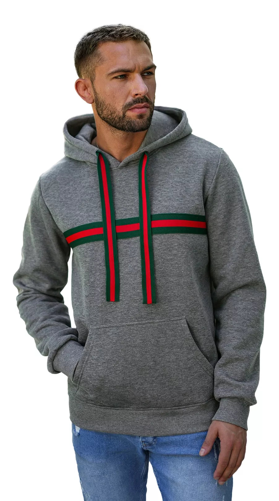 Men's gray hoodie Glum