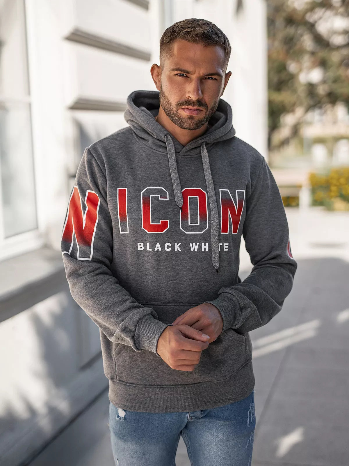 Men's gray sweater Icon2