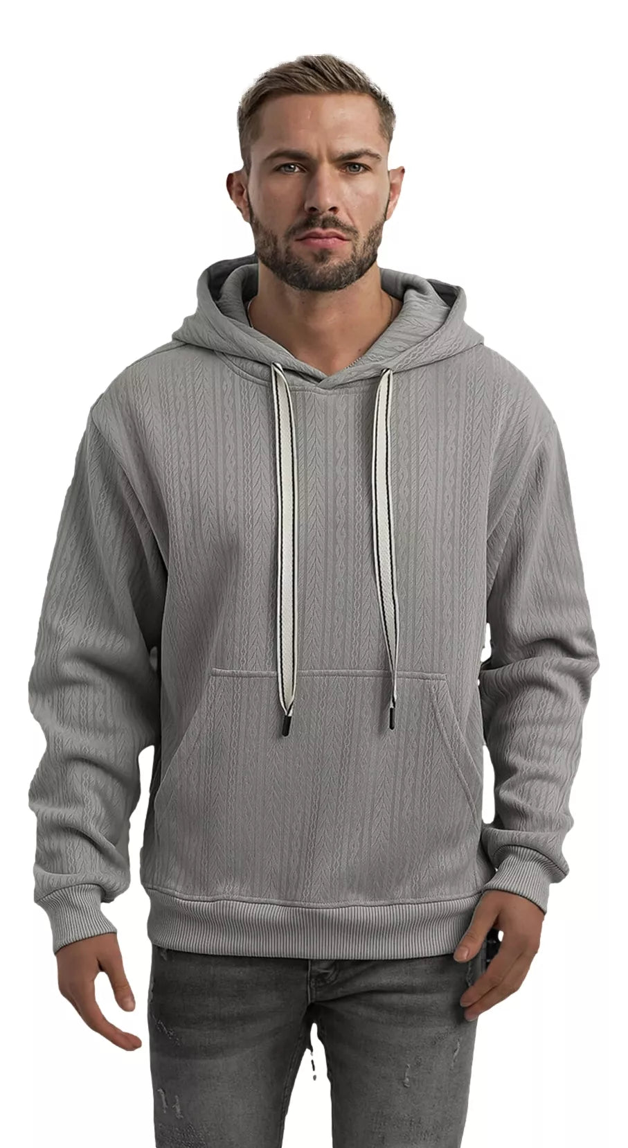 Men's grey hoodie Race