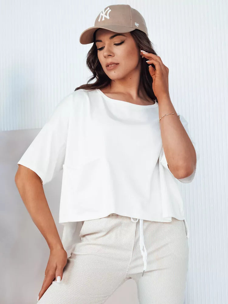 Women's oversized white T-shirt Eling