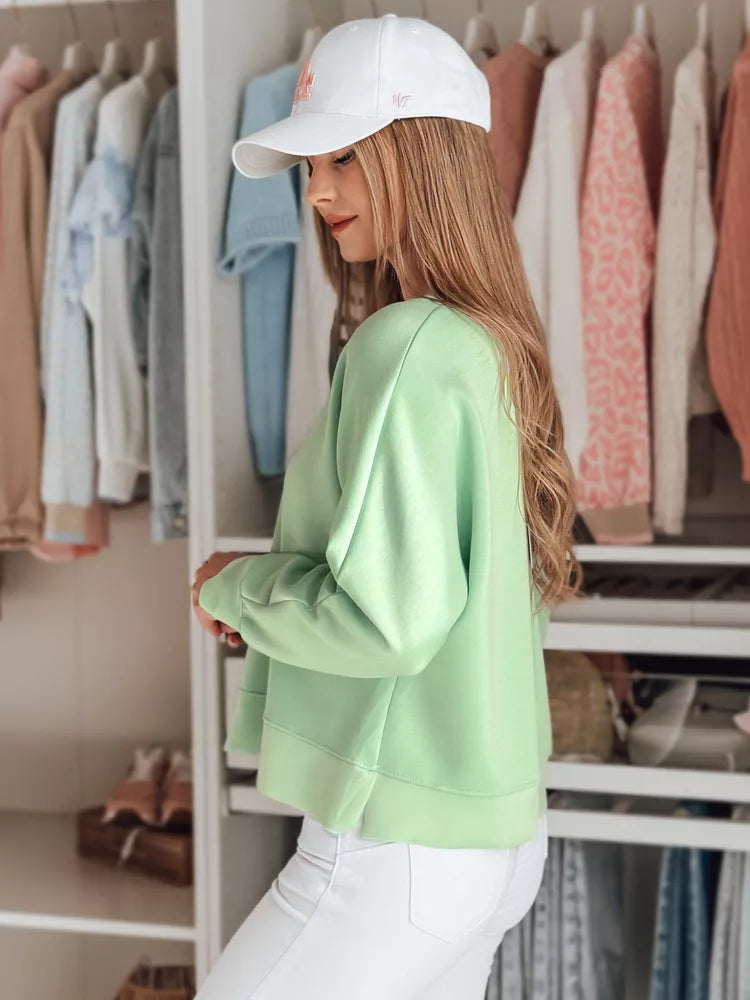 Women's mint blouse with pendant Nubiss 