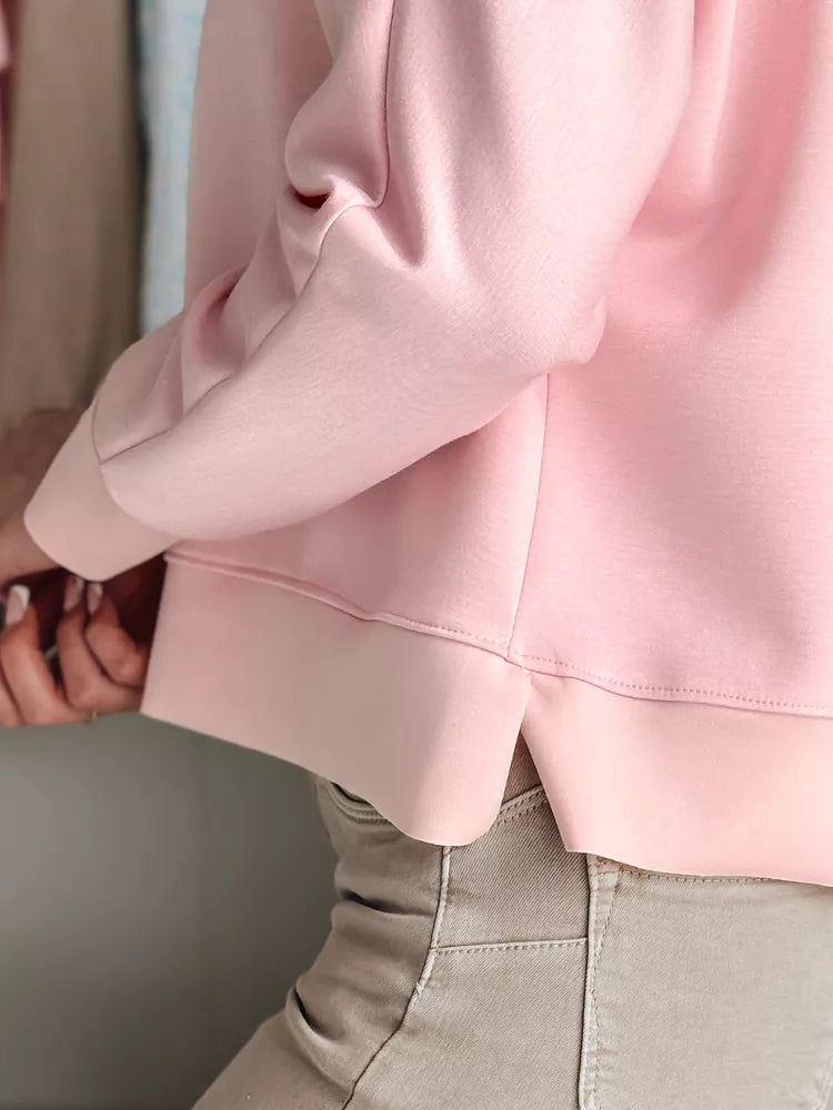 Women's pink blouse with pendant Nubiss 