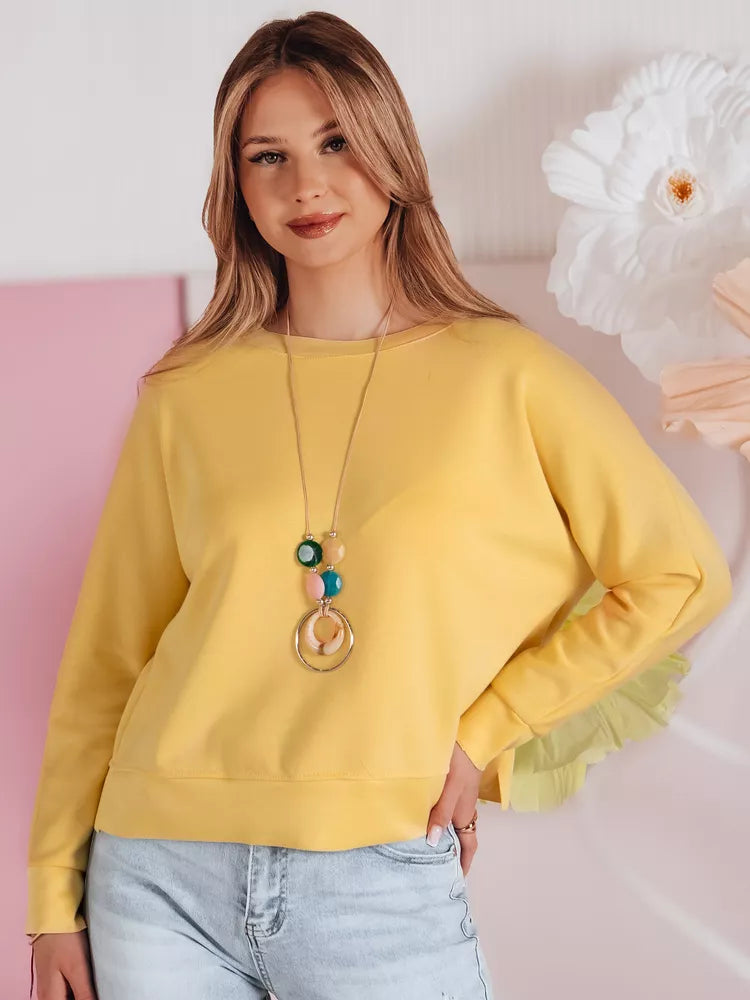 Women's yellow blouse with pendant Nubiss 