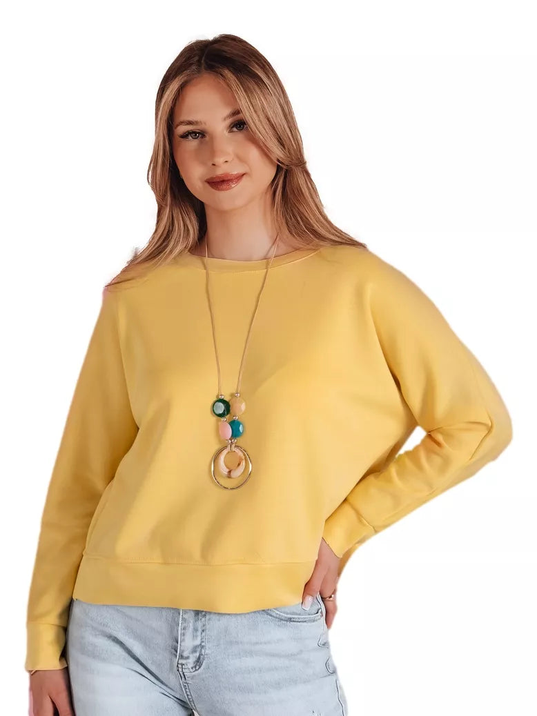 Women's yellow blouse with pendant Nubiss 
