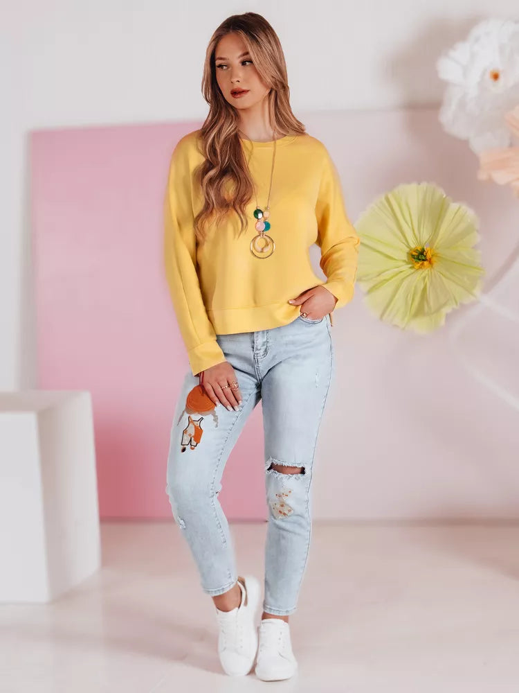 Women's yellow blouse with pendant Nubiss 
