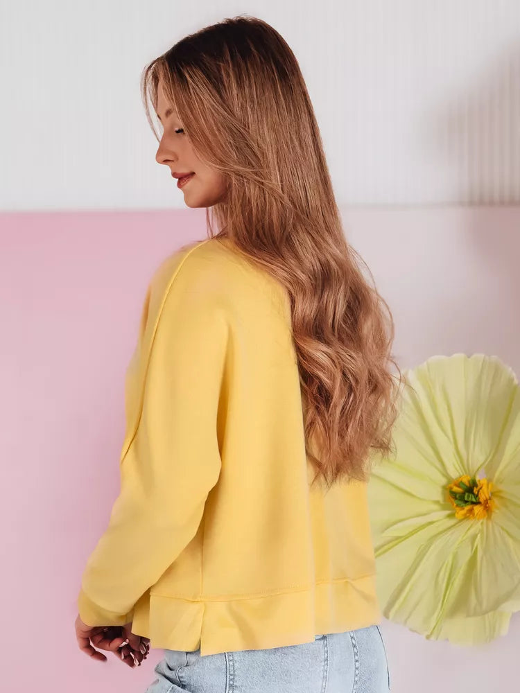 Women's yellow blouse with pendant Nubiss 