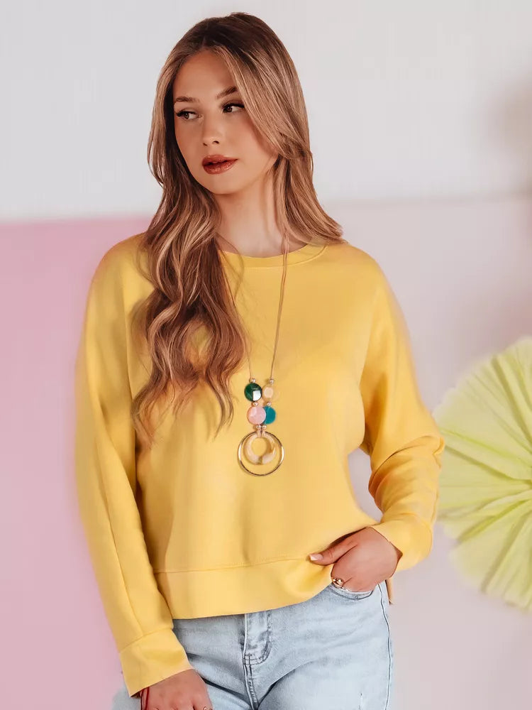 Women's yellow blouse with pendant Nubiss 