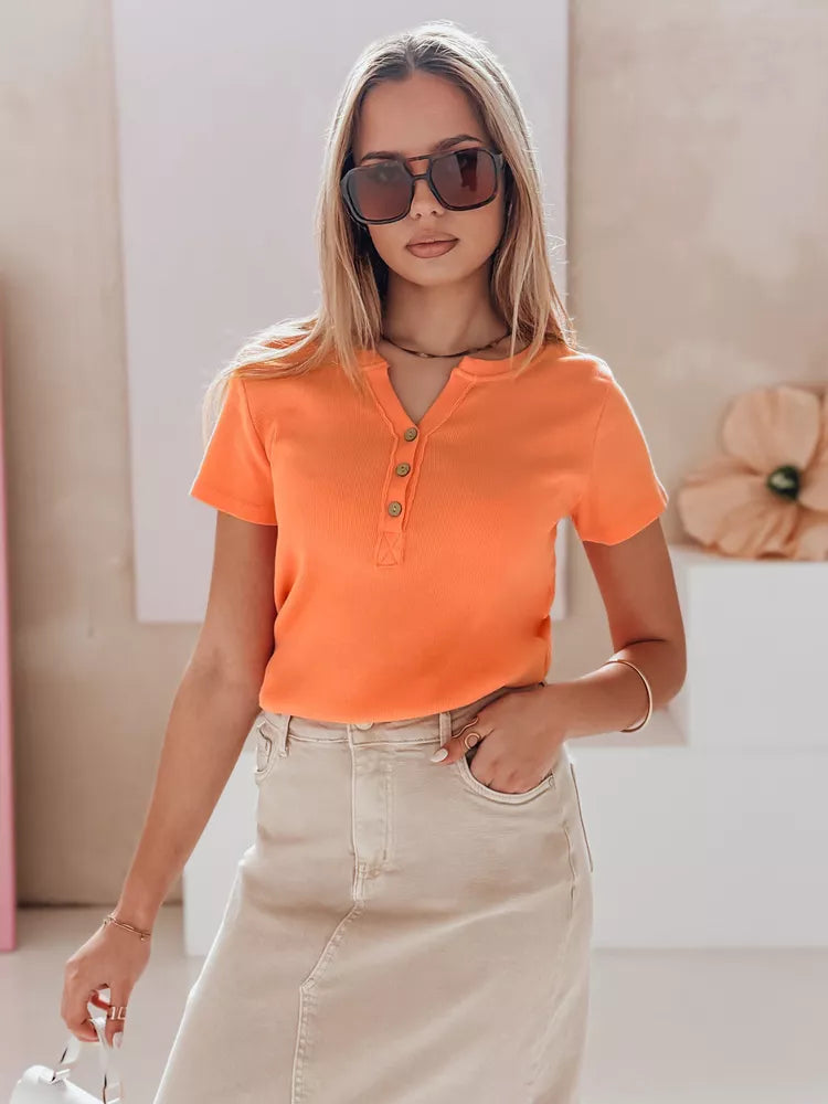 Women's orange blouse Kiss Look