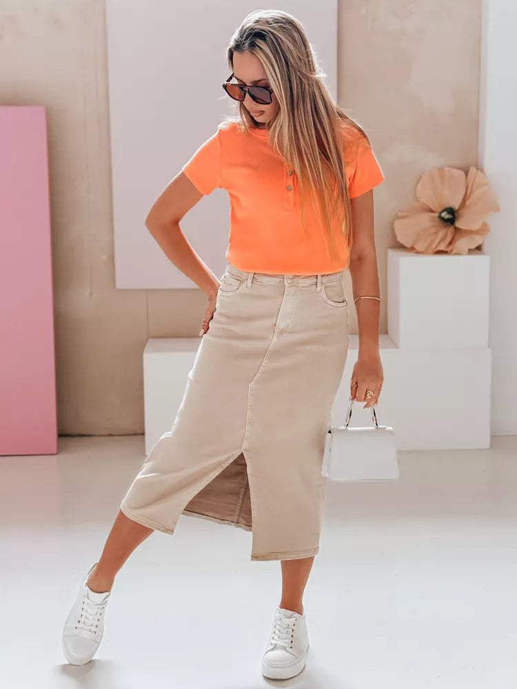 Women's orange T-shirt Elin