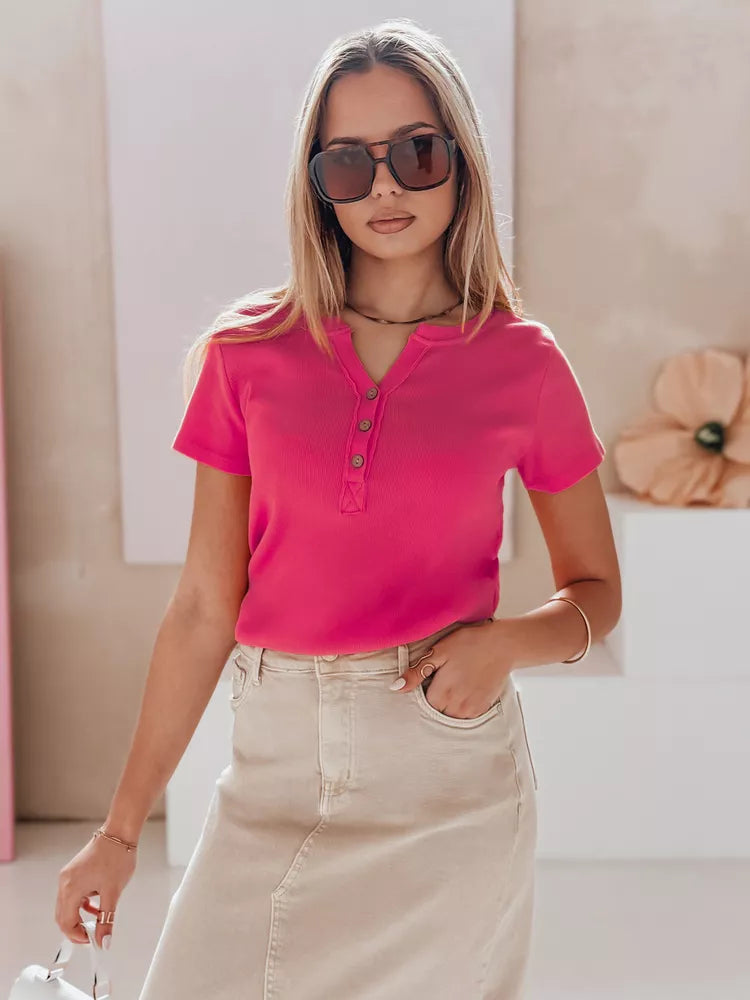 Women's pink blouse Kiss Look