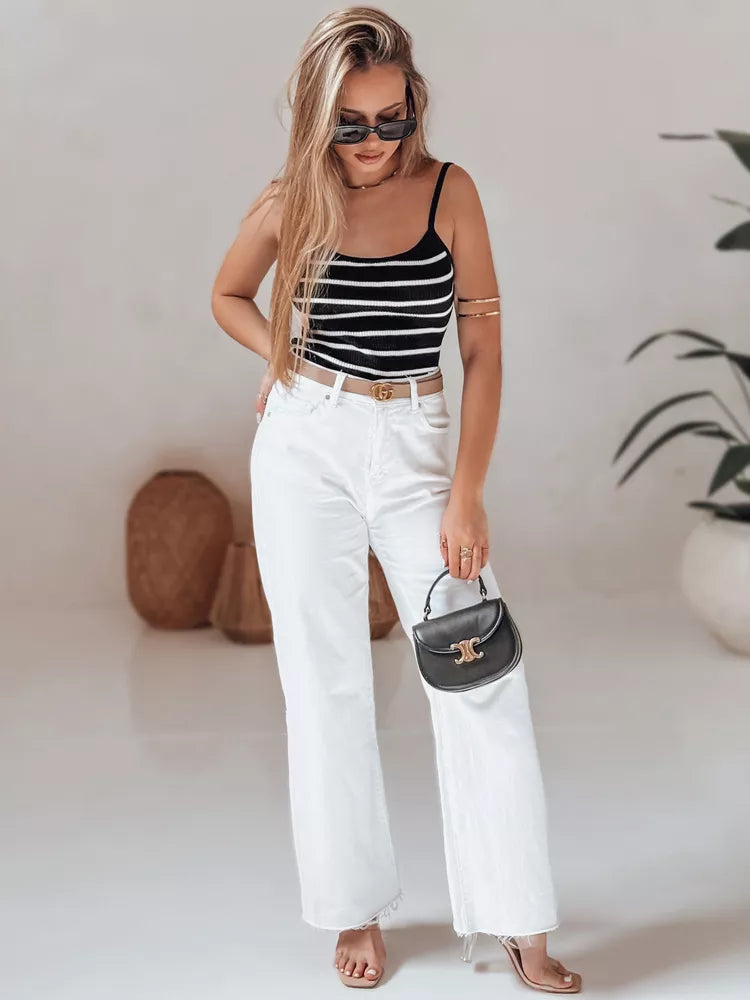 Women's black striped bra Strip